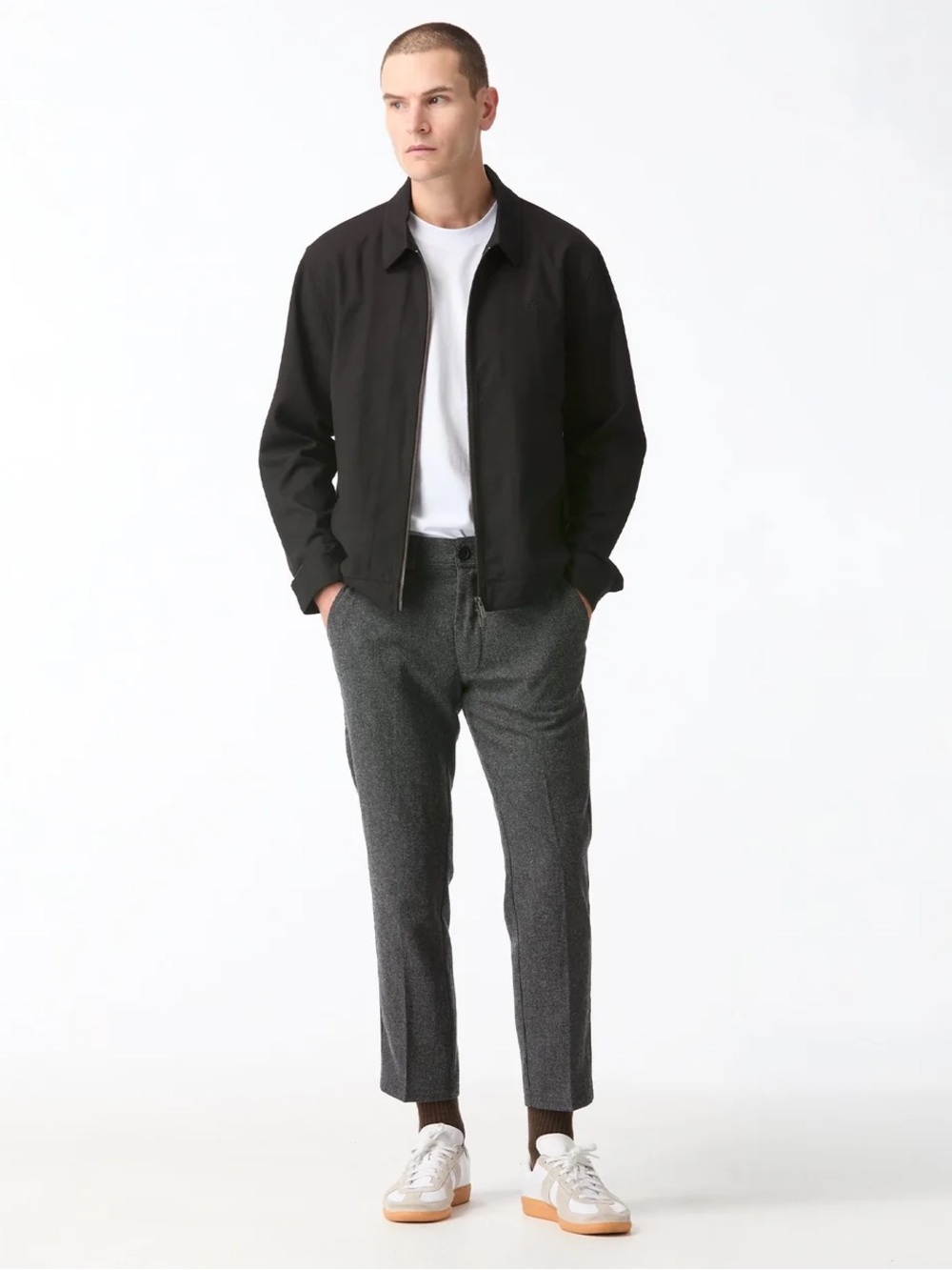 I Love Ugly SLIM KOBE PANT - REGULAR - CHARCOAL WOOL Large